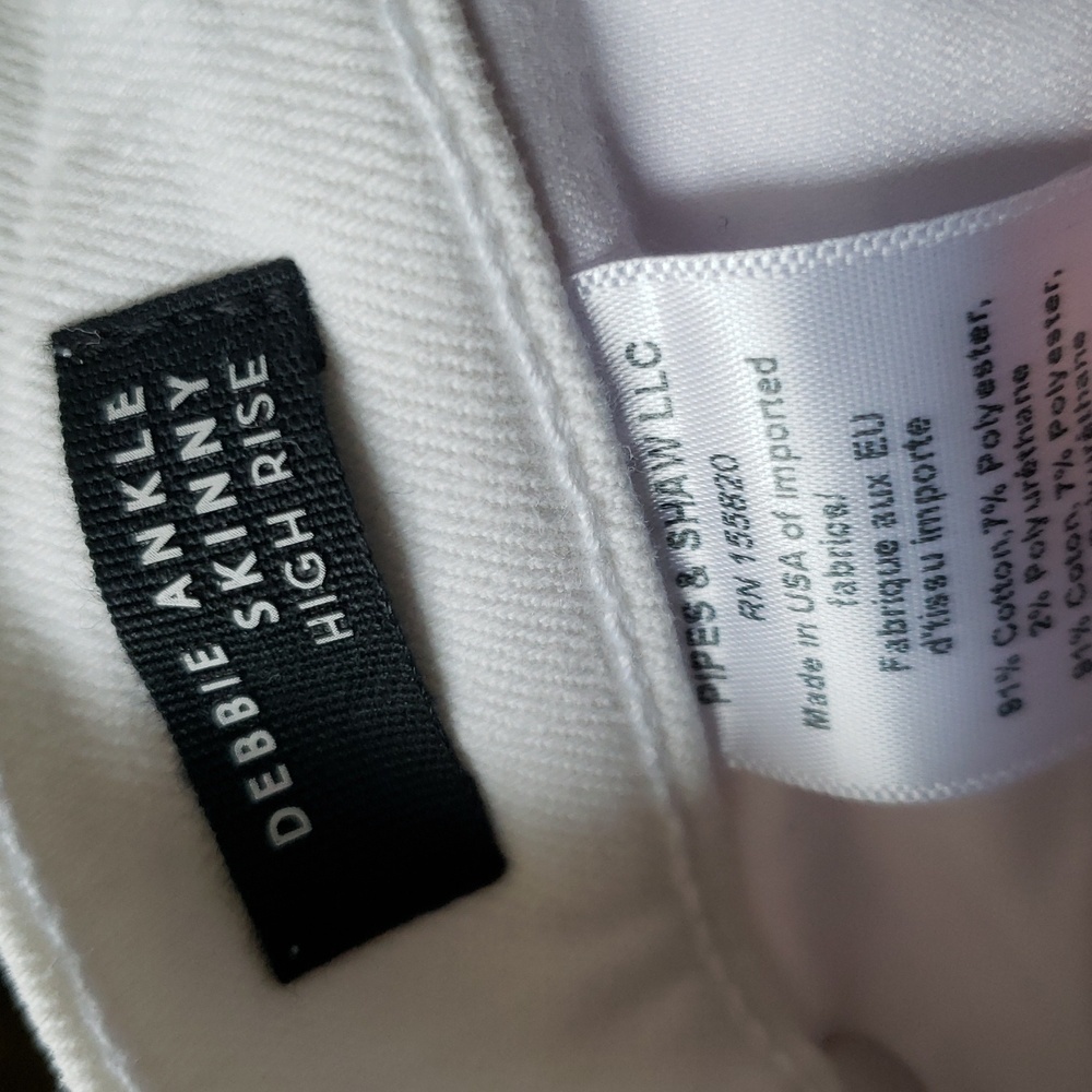 Veronica Beard Debbie High-Rise Skinny Jeans, White - Picture 10 of 15